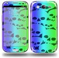 Rainbow Skull Collection - Decal Style Skin (fits Samsung Galaxy S III S3)