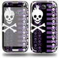 Skulls and Stripes 6 - Decal Style Skin (fits Samsung Galaxy S III S3)