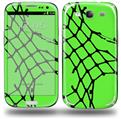 Ripped Fishnets Green - Decal Style Skin (fits Samsung Galaxy S III S3)