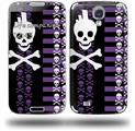 Skulls and Stripes 6 - Decal Style Skin (fits Samsung Galaxy S IV S4)