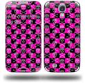 Skull and Crossbones Checkerboard - Decal Style Skin (fits Samsung Galaxy S IV S4)